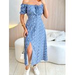 VESTIDO MIDI VIOLETA AZUL