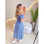 VESTIDO MIDI VIOLETA AZUL