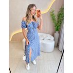 VESTIDO MIDI VIOLETA AZUL