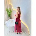 VESTIDO MIDI DIANA MARSALA
