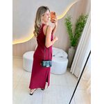 VESTIDO MIDI DIANA MARSALA