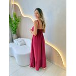 VESTIDO LAIS LONGUETE MARSALA