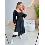 VESTIDO MIDI LUARA PRETO