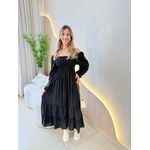 VESTIDO MIDI LUARA PRETO