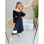 VESTIDO MIDI LUARA PRETO