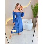 VESTIDO MIDI LUARA AZUL