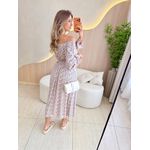 VESTIDO VIOLETA MANGA LONGA OFF/ AZUL
