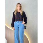 CAMISA CROPPED PRETO
