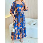 VESTIDO LONGO ANABELE AZUL MARINHO