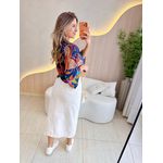 BLUSA CROPPED TATI AZUL MARINHO