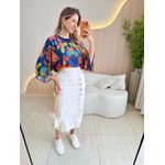 BLUSA CROPPED TATI AZUL MARINHO