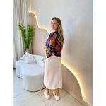 BLUSA CROPPED TATI AZUL MARINHO