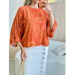BLUSA CROPPED TATI TERRA COTA
