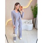 CONJUNTO 3 PEÇAS CINZA