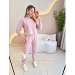 CONJUNTO JOGGER MOLETOM ROSE
