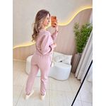 CONJUNTO JOGGER MOLETOM ROSE