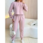 CONJUNTO JOGGER MOLETOM ROSE