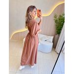 VESTIDO LINHO SHEILA MARROM