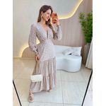 VESTIDO MANGA LONGA VALENTINA OFF/ AZUL