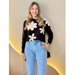 BLUSA TRICOT TAIS PRETO