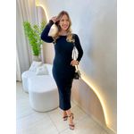 VESTIDO MIDI ELISANDRA PRETO