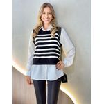 CONJUNTO CAMISA LUNA PRETO/OFF