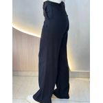 CALÇA PANTALONA LINHO BOTÃO PRETO