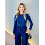 BLUSA BODY POLY AZUL MARINHO