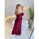 VESTIDO MIDI LUARA BORDO LISO