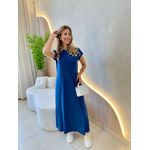 VESTIDO MIDI MAFER AZUL MARINHO
