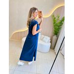 VESTIDO MIDI MAFER AZUL MARINHO