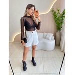 BLUSA MANGA LONGA SEGUNDA PELE PRETO