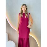 VESTIDO CANELADO TALITA MARSALA