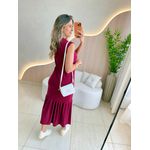 VESTIDO CANELADO TALITA MARSALA