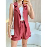 CONJUNTO SHORT COLETE TELHA