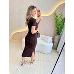 VESTIDO MIDI SOPHIA CAFÉ