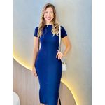 VESTIDO MIDI SOPHIA AZUL MARINHO