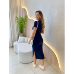 VESTIDO MIDI SOPHIA AZUL MARINHO