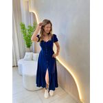 VESTIDO MIDI DANDARA AZUL MARINHO