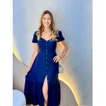 VESTIDO MIDI DANDARA AZUL MARINHO