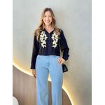 BLUSA CAMISA AURORA PRETO