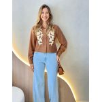 BLUSA CAMISA AURORA MARROM