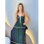 VESTIDO LONGO ELOÁ PRETO/OFF