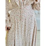 VESTIDO VIOLETA MANGA LONGA OFF/LARANJA