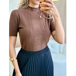 BLUSA TRICOT MELINDA MARROM