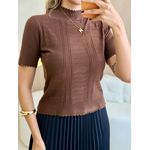 BLUSA TRICOT MELINDA MARROM