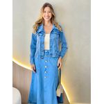 JAQUETA JEANS BÁSICA JEANS ESCURO