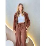 CONJUNTO CALÇA COTELE CHOCOLATE