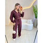 CONJUNTO CALÇA COTELE BORDO