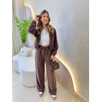 CONJUNTO CALÇA COTELE CAFÉ